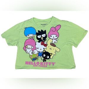 Hello Kitty Size Large Lime Green Crop Top